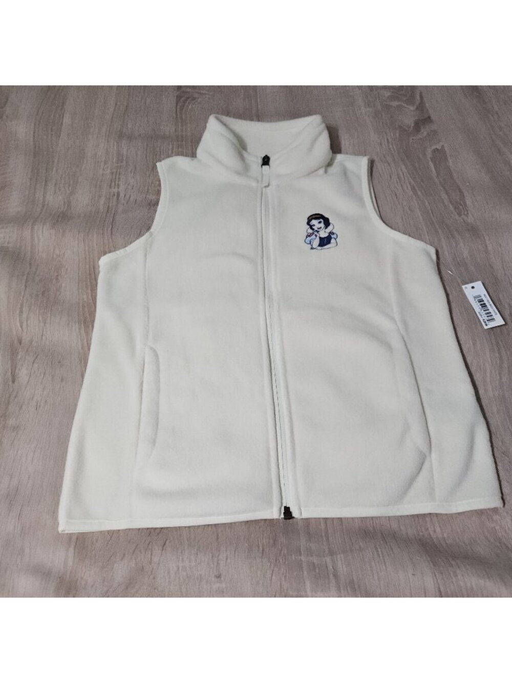 Girls Disney Snow White Polar Fleece Vest Embroidered Size XL Age 10 Years Nwt